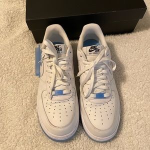 UV reactive Nike air force 1s